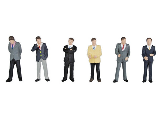 BACHMANN 00 GAUGE SCENECRAFT - 36-040 - BUSINESSMEN FIGURES PACK - NEW