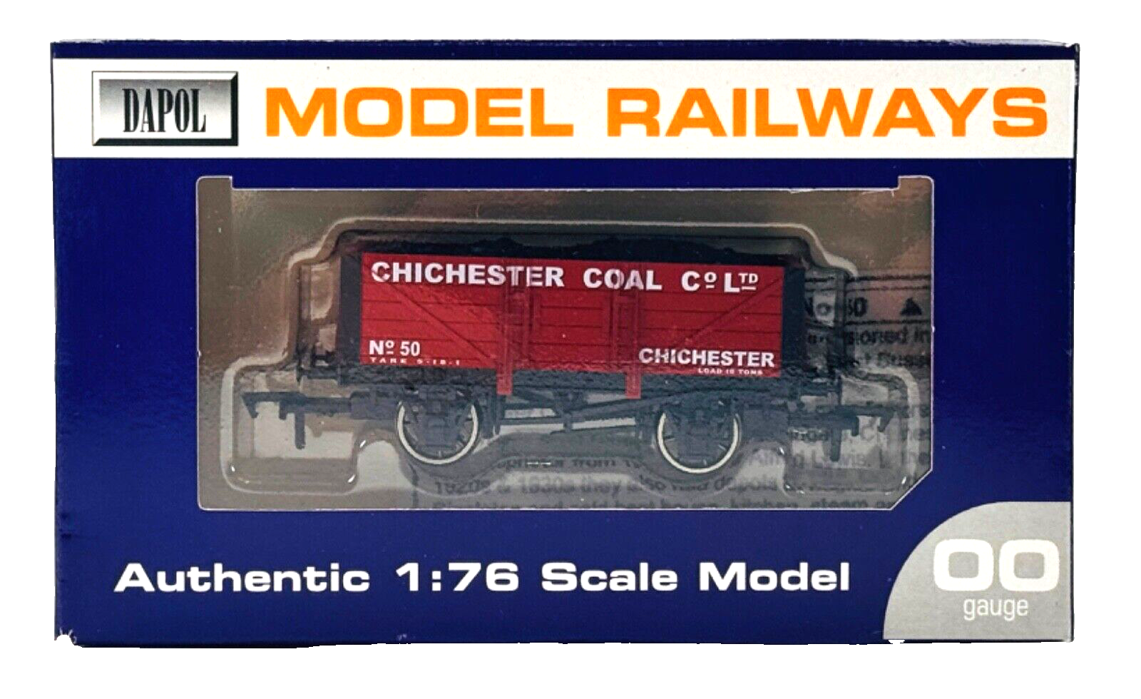 DAPOL 00 GAUGE - CHICHESTER COAL COMPANY WAGON NO.50 (LIMITED EDITION)