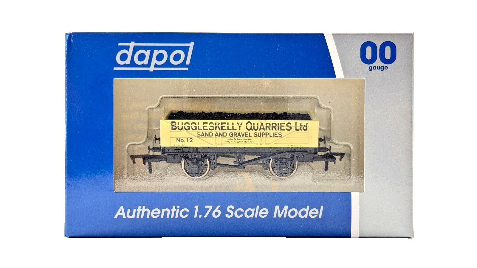 DAPOL 00 GAUGE - BUGGLESKELLY QUARRIES SAND & GRAVEL WAGON 12 (LIMITED EDITION)