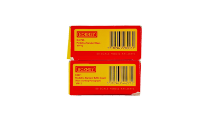 HORNBY OO GAUGE - R4271/R4274A - RAKE OF 2 VIRGIN TRAINS PENDOLINO COACHES BOXED
