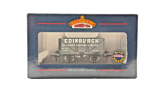 BACHMANN 00 GAUGE - 37-080R - 7 PLANK END DOOR WAGON EDINBURGH COLLIERY NO.313