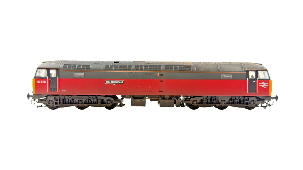 HELJAN OO GAUGE - 4726 - CLASS 47 DIESEL 47575 RES PARCELS CITY OF HEREFORD (W)
