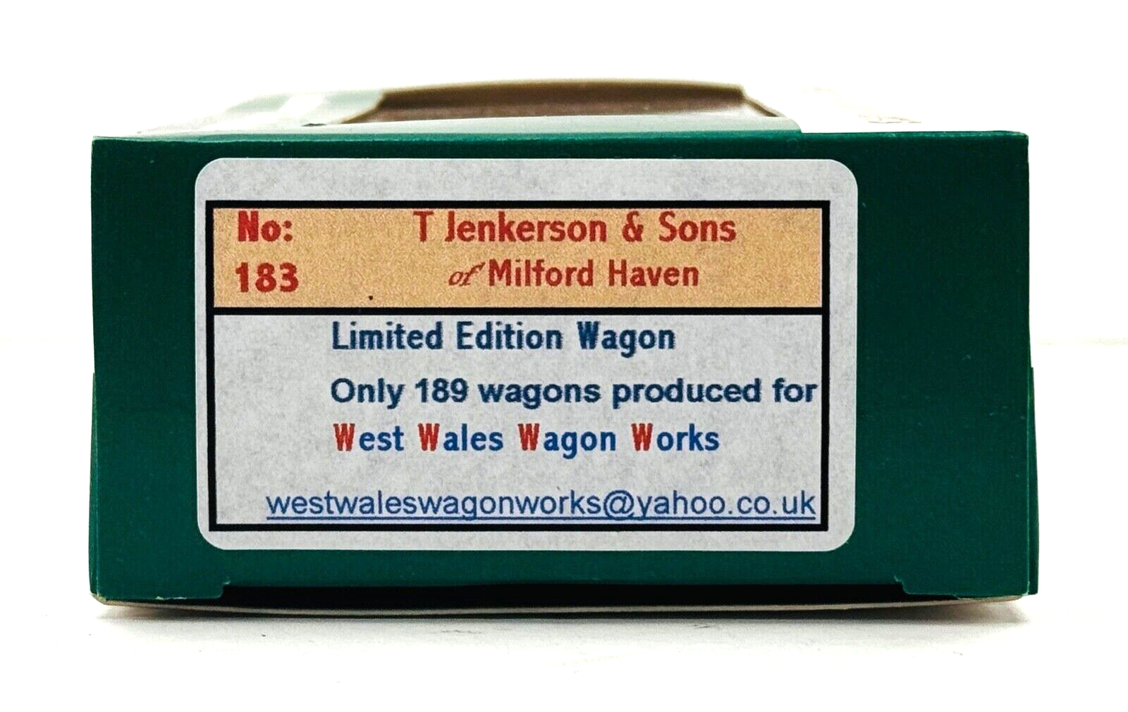 DAPOL 00 GAUGE - T. JENKERSON TRAWLER OWNERS OF MILFORD HAVEN  (LIMITED EDITION)