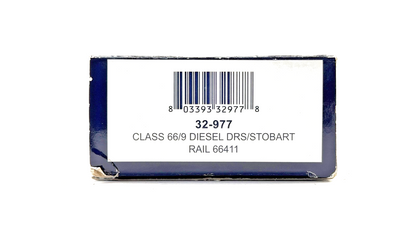 BACHMANN 00 GAUGE - 32-977 - CLASS 66/9 DIESEL DRS/STOBART RAIL 66411 BOXED
