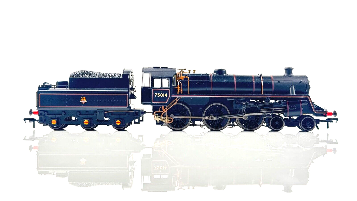 BACHMANN 00 GAUGE - 31-117 - BR STANDARD CLASS 4MT 75014 BR LINED BLACK E/EMBLEM