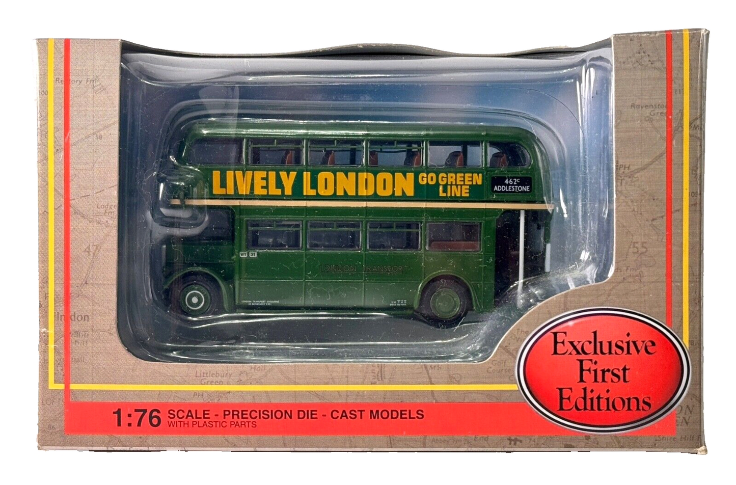 EFE 1/76 SCALE - 34202 - AEC LONDON RLH BUS LONDON TRANSPORT GREEN - BOXED