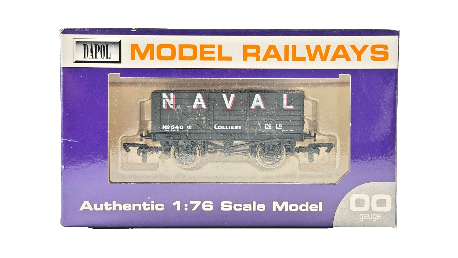 DAPOL 00 GAUGE - NAVAL COLLIERY COMPANY PLANK WAGON NO.540 (LIMITED EDITION)