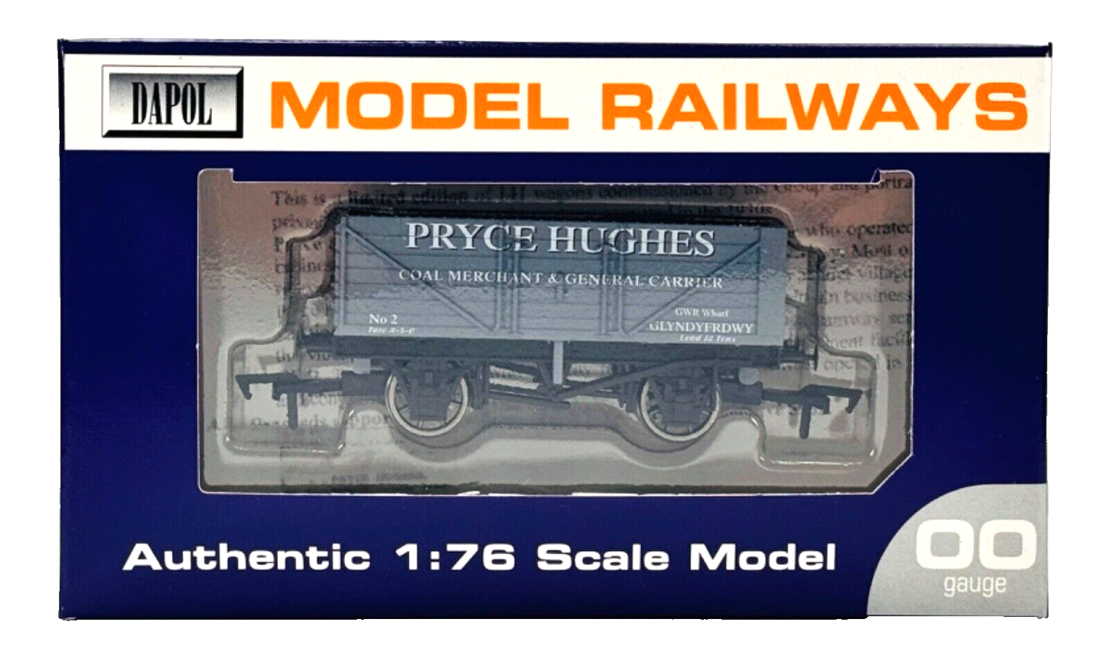 DAPOL 00 GAUGE - PRYCE HUGHES COAL MERCHANT LLANGOLLEN RAILWAY (LIMITED EDITION)