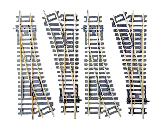 HORNBY 00 GAUGE - R8072 - LEFT HAND POINT TRACK PIECE X 4 - UNBOXED