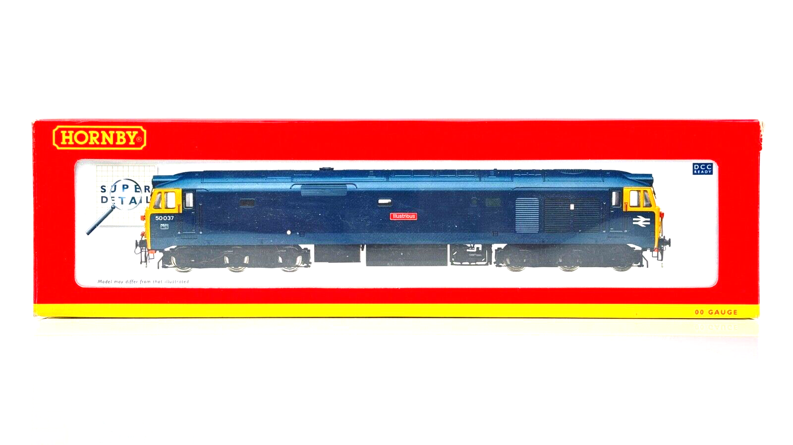 HORNBY 00 GAUGE - R2428 - CLASS 50 DIESEL 50037 BR BLUE 'ILLUSTRIOUS' - BOXED