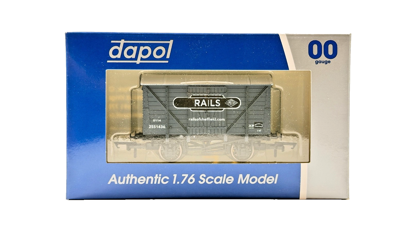 DAPOL 00 GAUGE - RAILS OF SHEFFIELD PROMOTIONAL VENT VAN (LIMITED EDITION)