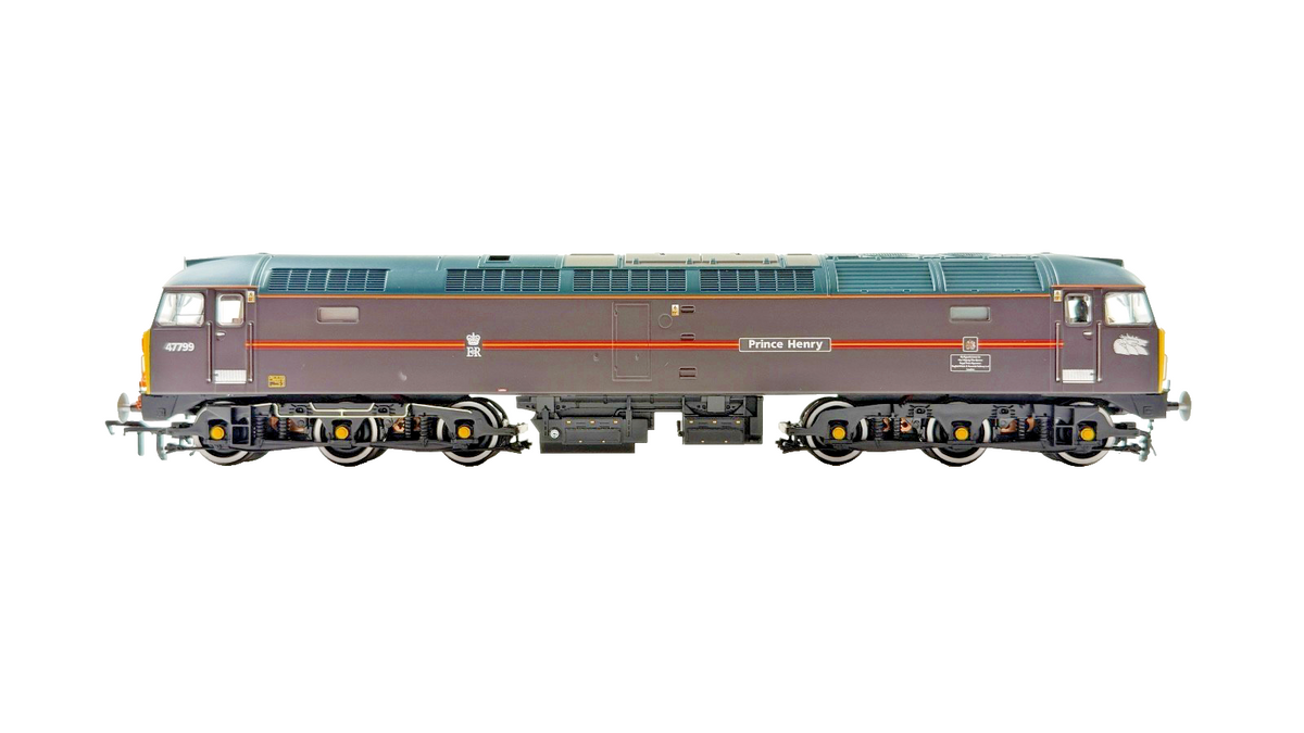 BACHMANN OO GAUGE - 32-815NRM - CLASS 47 DIESEL 47799 EWS ROYAL CLARET HENRY NRM
