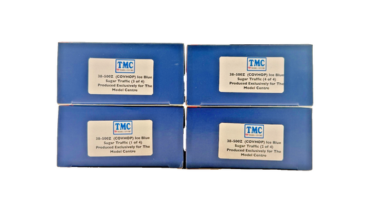 BACHMANN OO GAUGE - 38-500Z - COVHOP ICE BLUE SUGAR TRAFFIC SET OF 4 (FOR TMC)