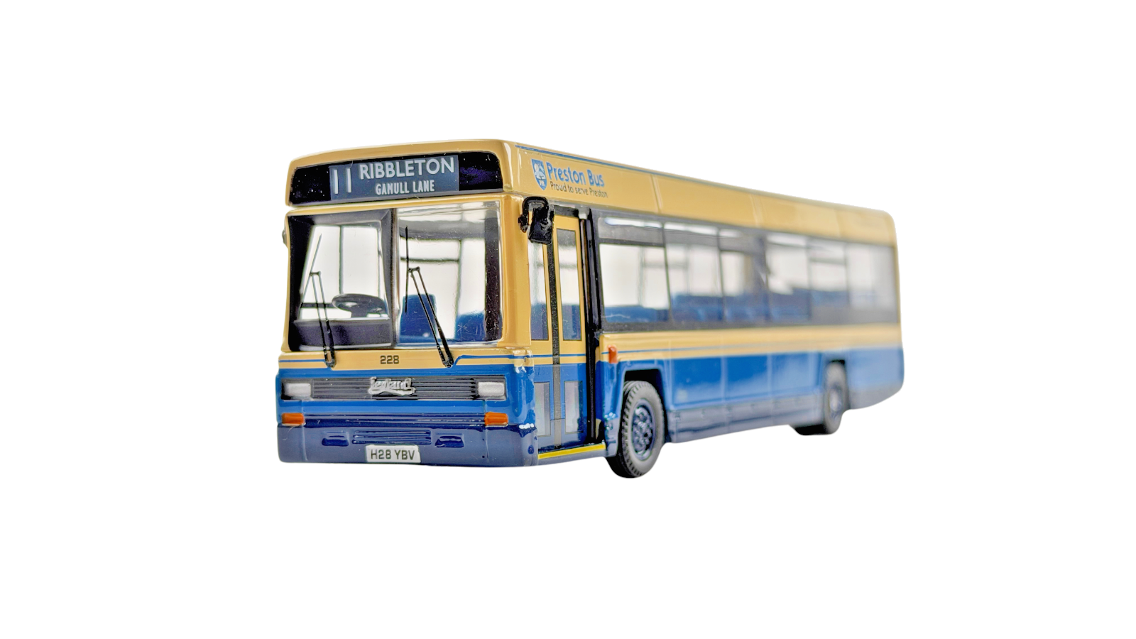 CORGI 1/76 SCALE - LEYLAND LYNX PRESTON BUS RIBBLETON SINGLE DECKER BUS UNBOXED