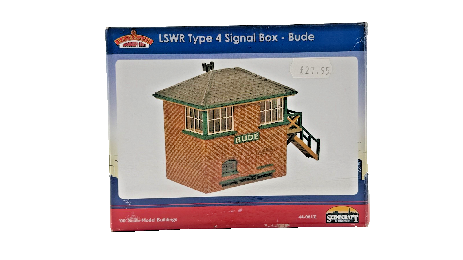 BACHMANN SCENECRAFT OO GAUGE - 44-061Z - LSWR TYPE 4 SIGNAL BOX - (NEEDS REPAIR)
