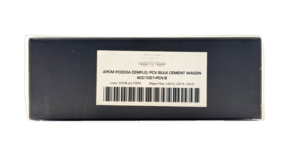 ACCURASCALE OO GAUGE - ACC1051-PCV-B - CEMFLO PCV BULK CEMENT WAGON PRE TOPS