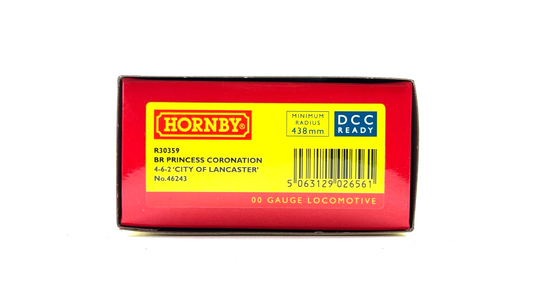 HORNBY 00 GAUGE - R30359 - BR PRINCESS 4-6-2 CITY OF LANCASTER 46243 - NEW BOXED