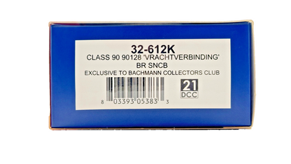 BACHMANN 00 GAUGE - 32-612K - CLASS 90 ELECTRIC 90128 VRACHTVERBINDING BR SNCB
