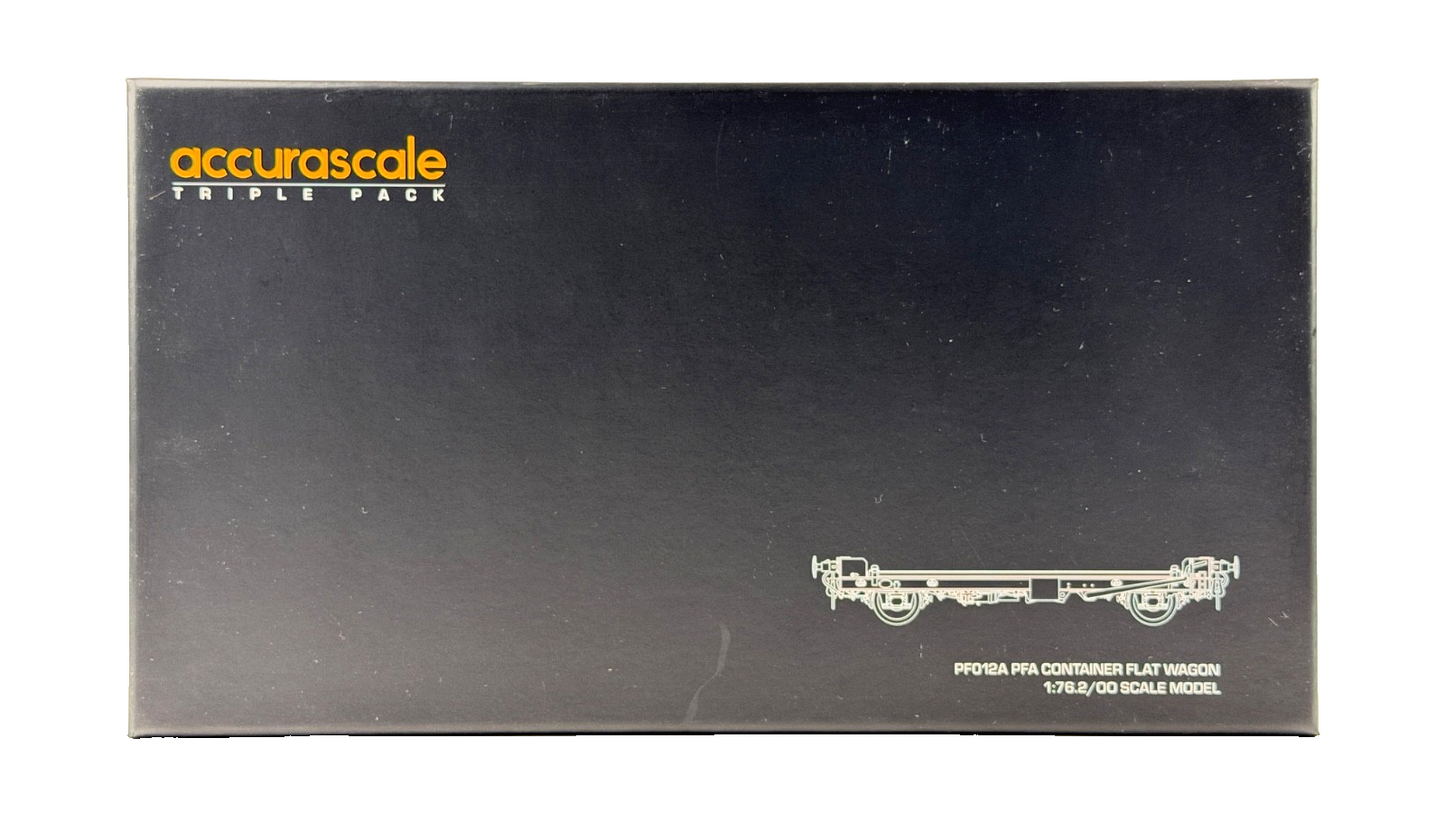 ACCURASCALE OO GAUGE - ACC2095NUP - PFA CONTAINER WAGON DRS LLNW NUPAK PACK 3
