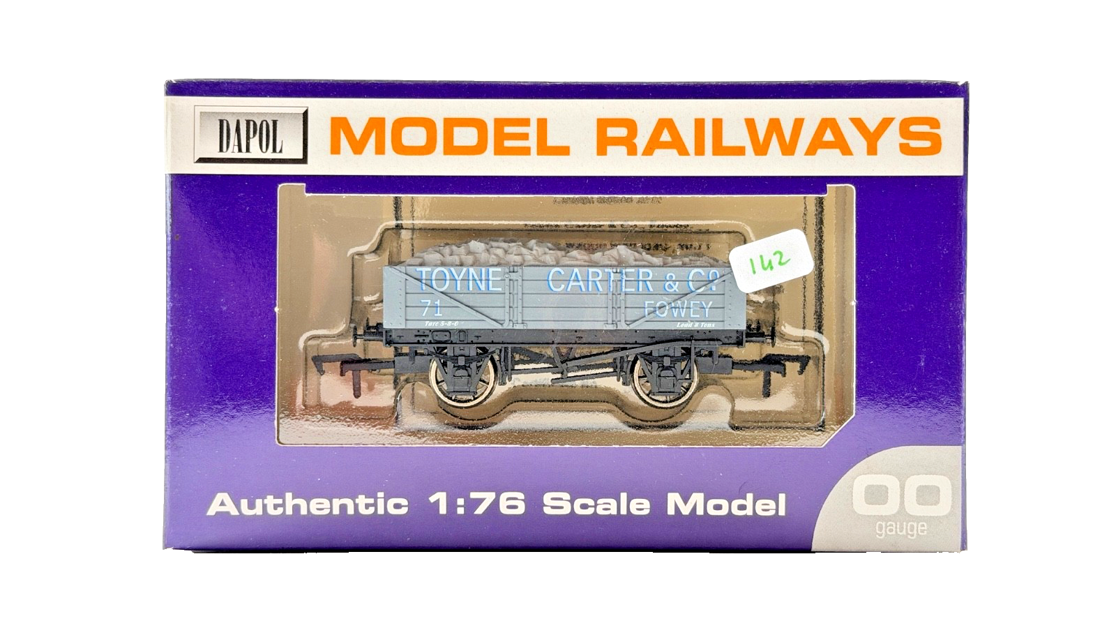 DAPOL 00 GAUGE - TOYNE CARTER & CO FOWEY PLANK WAGON 71 (LIMITED EDITION)
