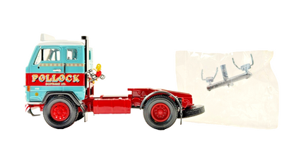 CORGI 1/50 SCALE CC13107 POLLOCK SCOTRANS VOLVO F88 4X2 TRACTOR UNIT (BLACK)