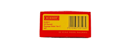HORNBY OO GAUGE - R4301C - SR MAUNSELL GREEN PASSENGER BRAKE VAN C 437 BOXED