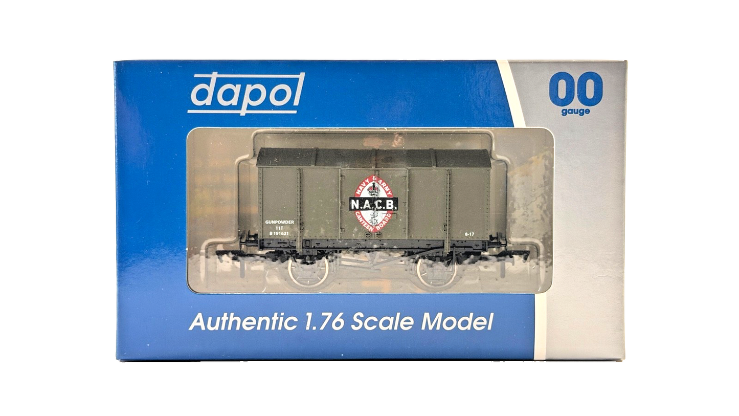 DAPOL 00 GAUGE - NAVY & ARMY CANTEEN BOARD NACB GUNPOWDER VAN (LIMITED EDITION)