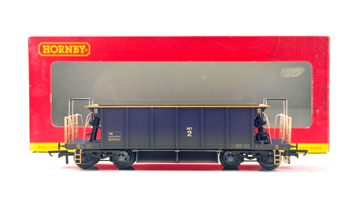 HORNBY 00 GAUGE - R6287C - MAINLINE BLUE YGB SEACOW HOPPER WAGON WEATHERED BOXED