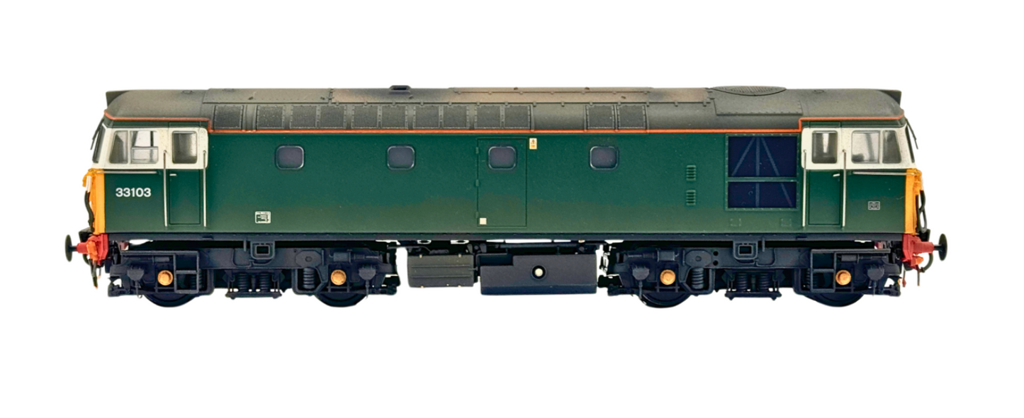 HELJAN 00 GAUGE - 3370 - CLASS 33 DIESEL 33103 CAMBRIAN TRAINS GREEN DCC SOUND