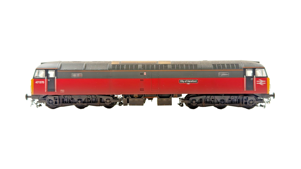 HELJAN OO GAUGE - 4726 - CLASS 47 DIESEL 47575 RES PARCELS CITY OF HEREFORD (W)