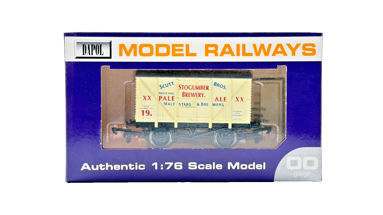 DAPOL 00 GAUGE - STOGUMBER BREWERY SCUTT BROS PALE ALE NO.19 (LIMITED EDITION)