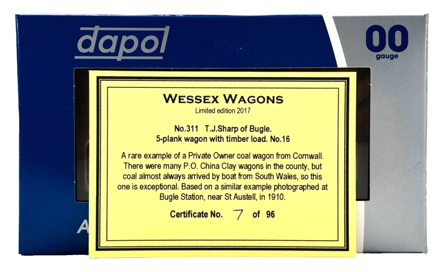 DAPOL 00 GAUGE - T.J SHARP & CO GENERAL MERCHANTS OF BUGLE 16 (LIMITED EDITION)