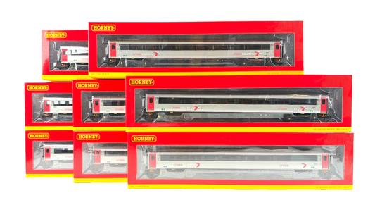HORNBY OO GAUGE - CROSS COUNTRY XC MK3 SLIDING DOOR RAKE OF 8 COACHES BOXED