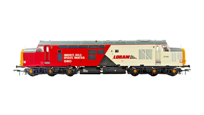 BACHMANN 00 GAUGE - CLASS 37 DIESEL 37418 LORAM RESPRAY DCC SOUND UNBOXED