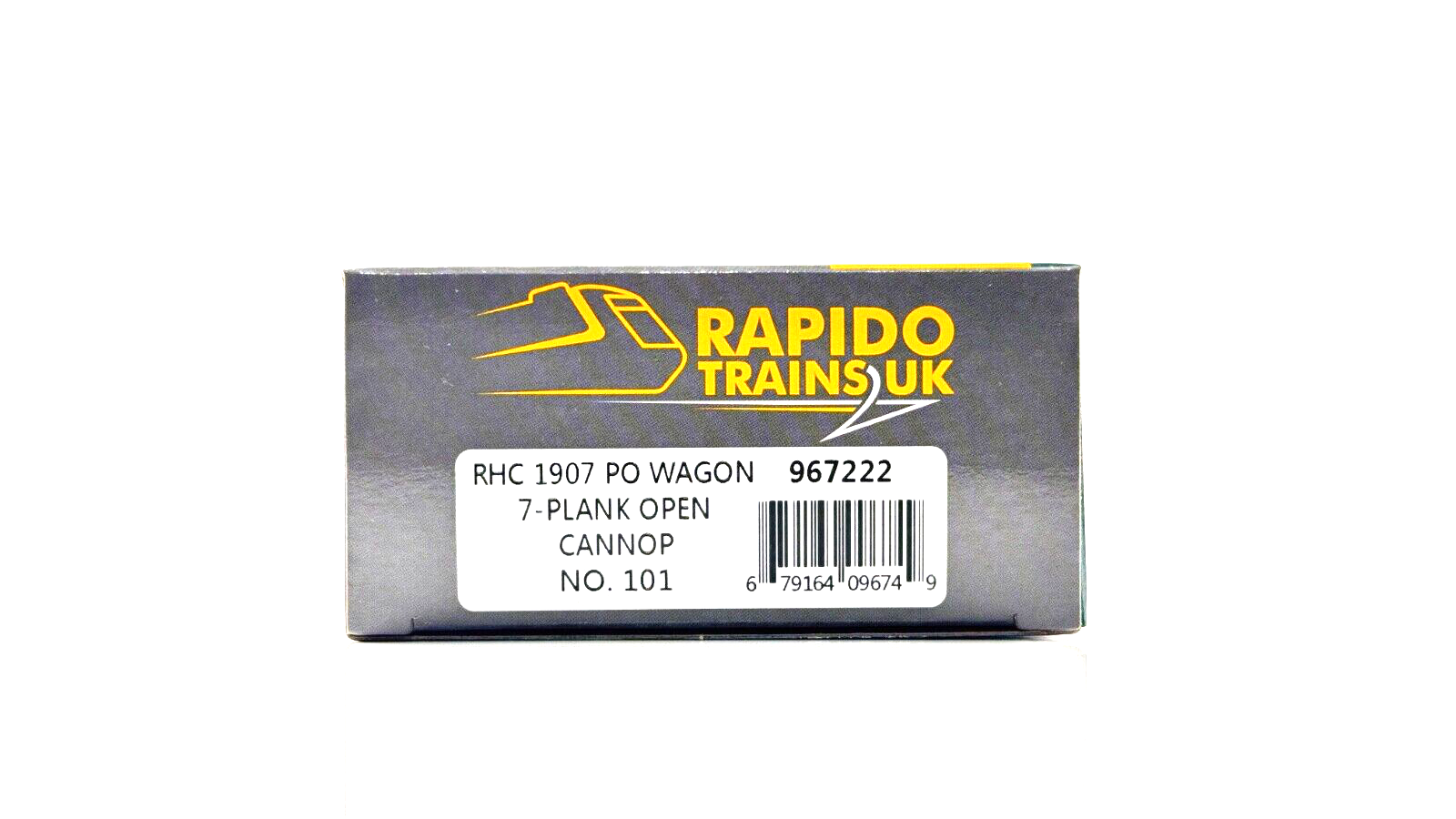 RAPIDO 00 GAUGE - 967222 - RHC 1907 PO WAGON 7 PLANK OPEN 'CANNOP' 101 - BOXED