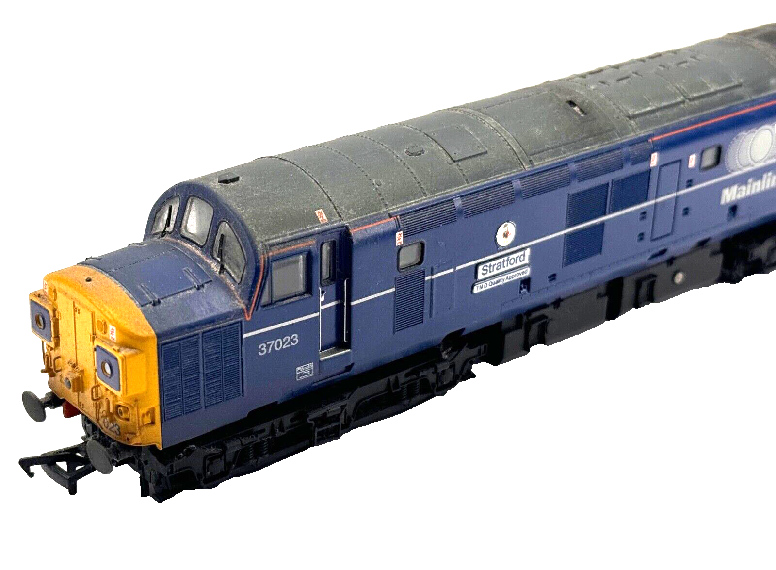 BACHMANN 00 GAUGE - CLASS 37 DIESEL 37023 MAINLINE 'STRATFORD TMD' BENS RESPRAYS