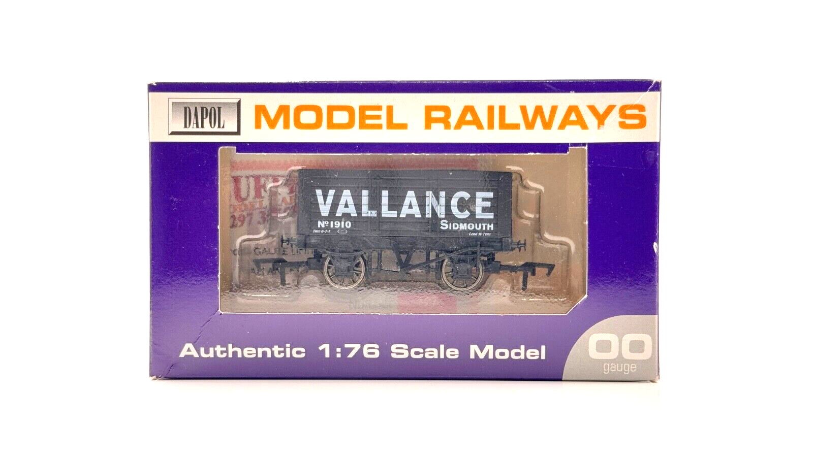 DAPOL 00 GAUGE - VALLANCE OF SIDMOUTH PLANK WAGON NO.1910 (LIMITED EDITION)