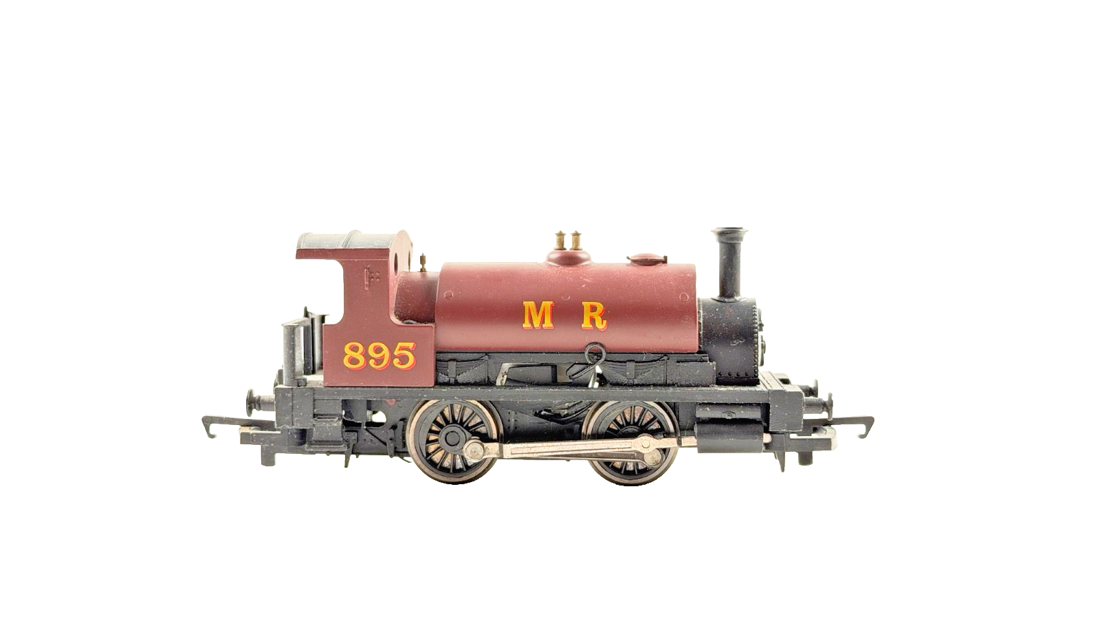HORNBY OO GAUGE MAROON MIDLAND RAILWAYS 0-4-0 TANK ENGINE NO.895 UNBOXED