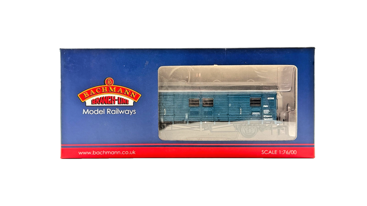 BACHMANN OO GAUGE - 39-528 - EX-SOUTHERN CCT COVERED CARRIAGE TRUCK BR BLUE