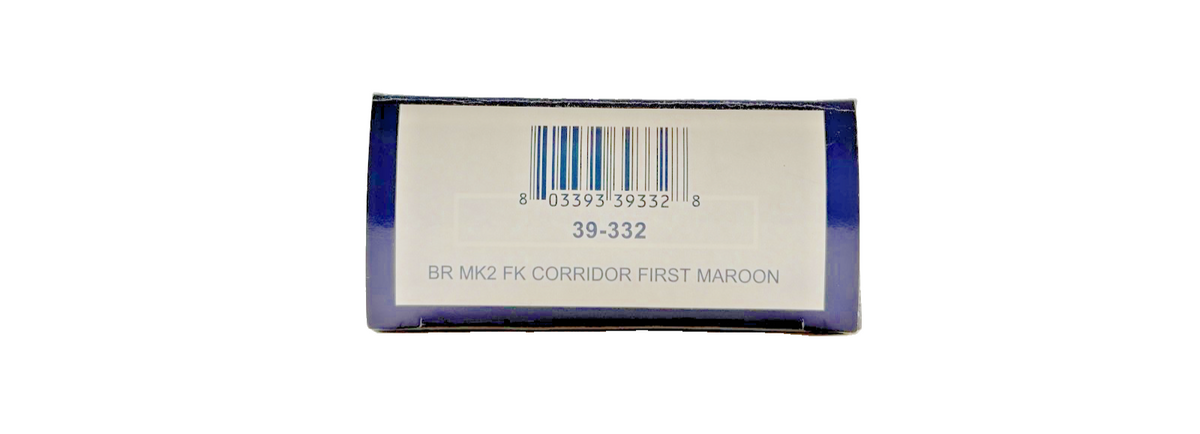 BACHMANN OO GAUGE - 39-332 - BR MK2 FK CORRIDOR FIRST COACH MAROON BOXED
