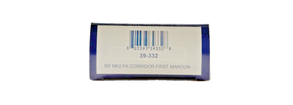 BACHMANN OO GAUGE - 39-332 - BR MK2 FK CORRIDOR FIRST COACH MAROON BOXED