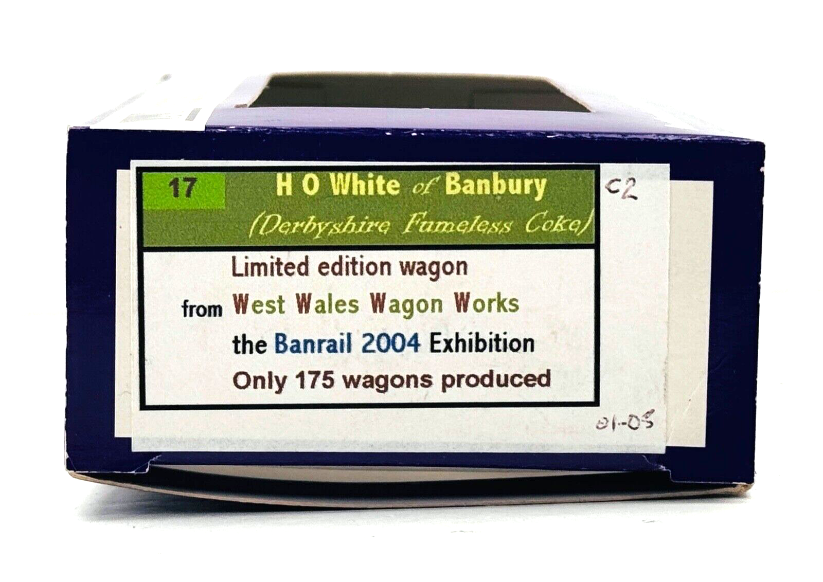 DAPOL 00 GAUGE - H.O WHITE OF BANBURY DERBYSHIRE FUMELESS COKE (LIMITED EDITION)