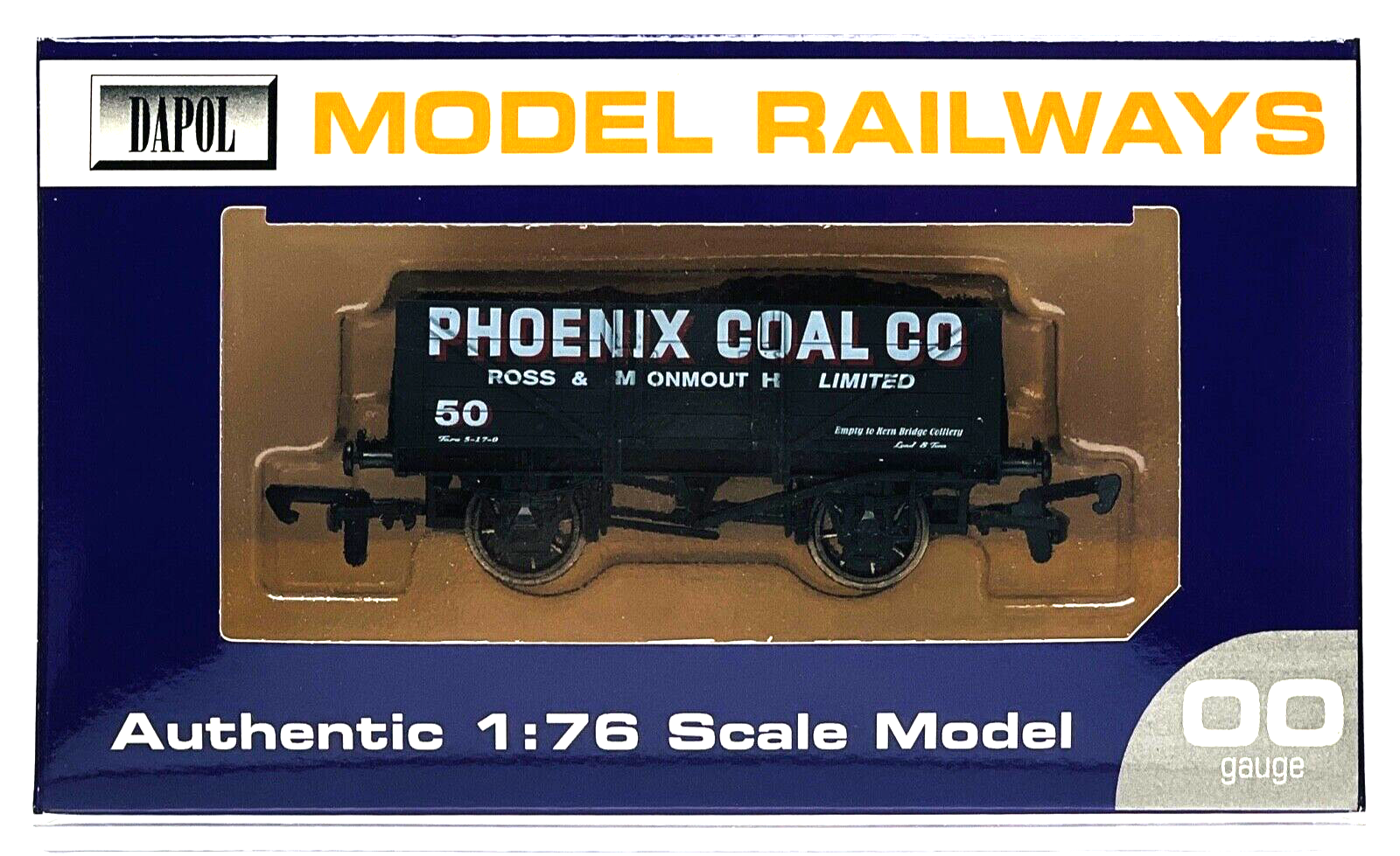 DAPOL 00 GAUGE - 'PHOENIX COAL CO ROSS & MONMOUTH PLANK NO.50' (LIMITED EDITION)