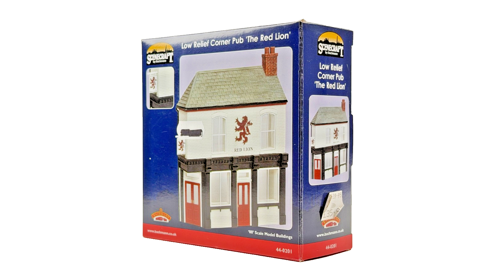 BACHMANN OO GAUGE SCENECRAFT - 44-0201 - LOW RELIEF CORNER PUB THE RED LION