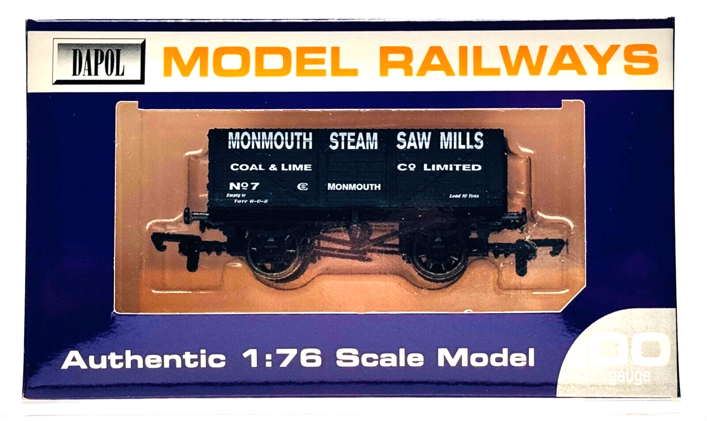 DAPOL 00 GAUGE - MONMOUTH STEAM SAW MILLS COAL & LIME CO NO.7 (LIMITED EDITION)