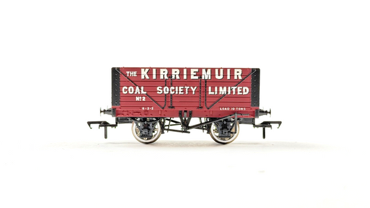 BACHMANN 00 GAUGE - 37-100M - 7 PLANK WAGON KIRRIEMUIR COAL SOCIETY NO.2 UNBOXED