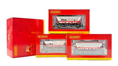 HORNBY OO GAUGE - R6963 - (PACK OF 3) MGR NWPG WAGON CDA/HAA/HMA HOPPERS BOXED