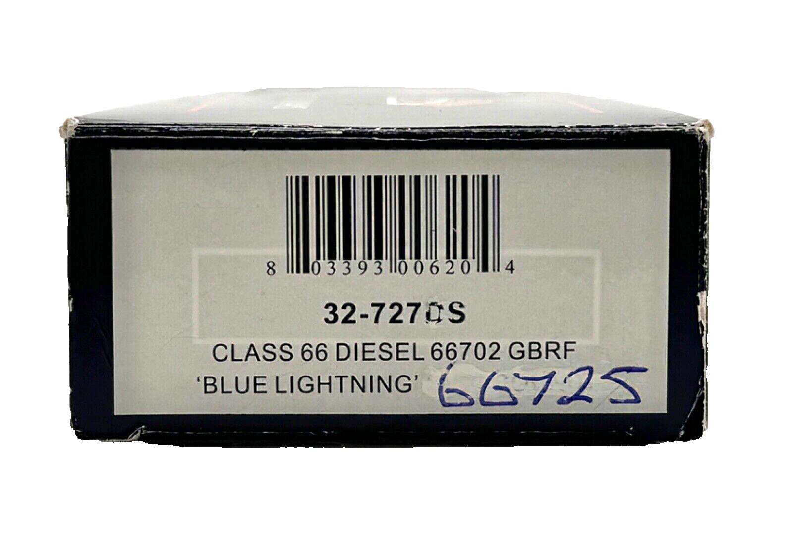 **BOX ONLY** BACHMANN 00 GAUGE - 32-727DS - CLASS 66702 GBRF BLUE LIGHTNING