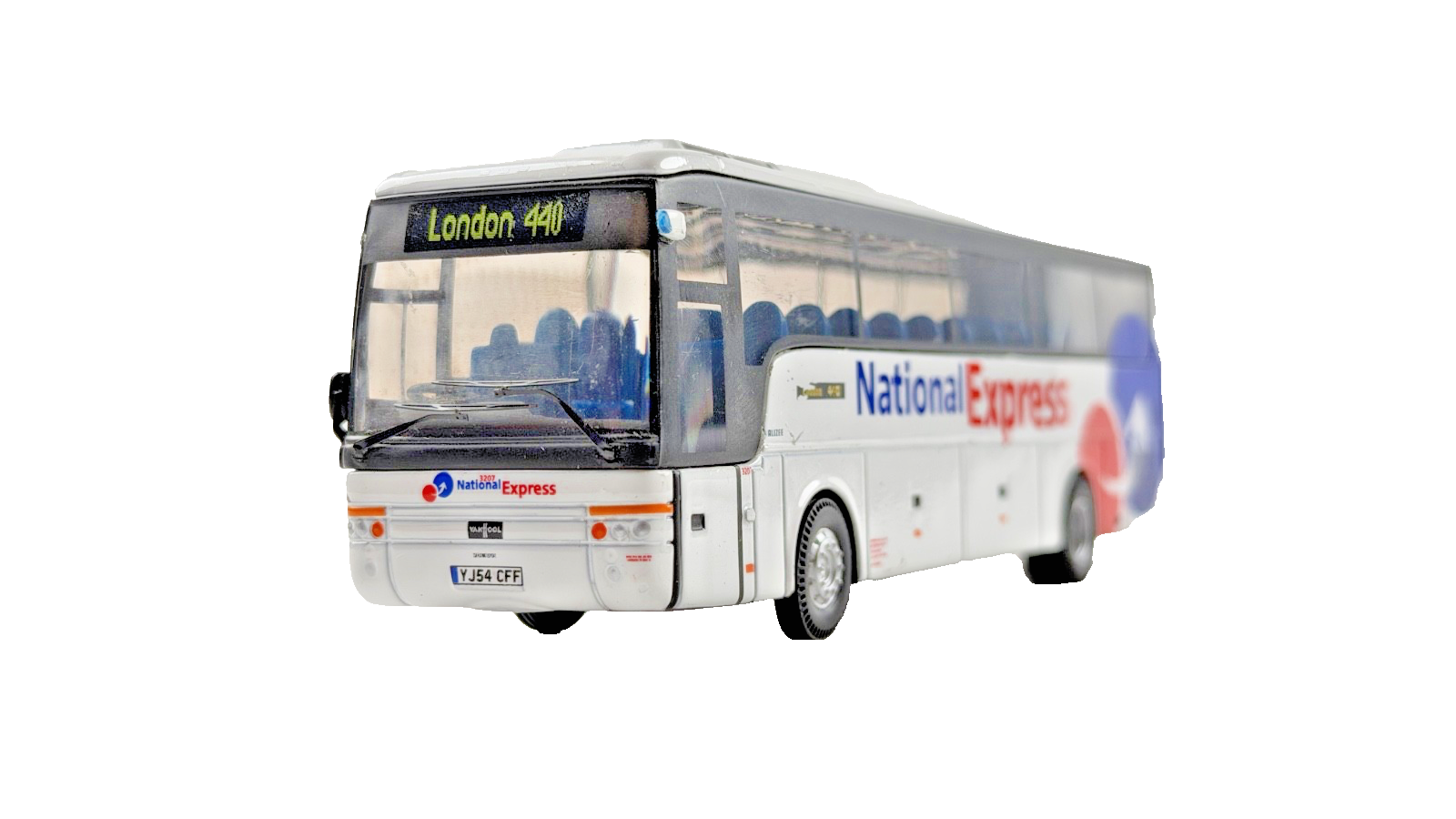 CORGI 1/76 SCALE - VAN HOOL T9 NATIONAL EXPRESS LONDON COACH UNBOXED