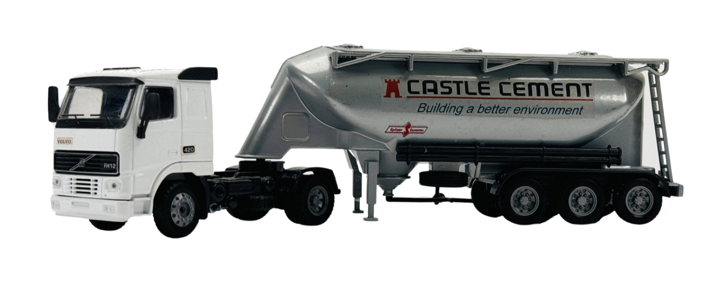 JOAL 1/50 SCALE - 333 - VOLVO FH-420 & CODE 3 CASTLE CEMENT TRAILER - BOXED